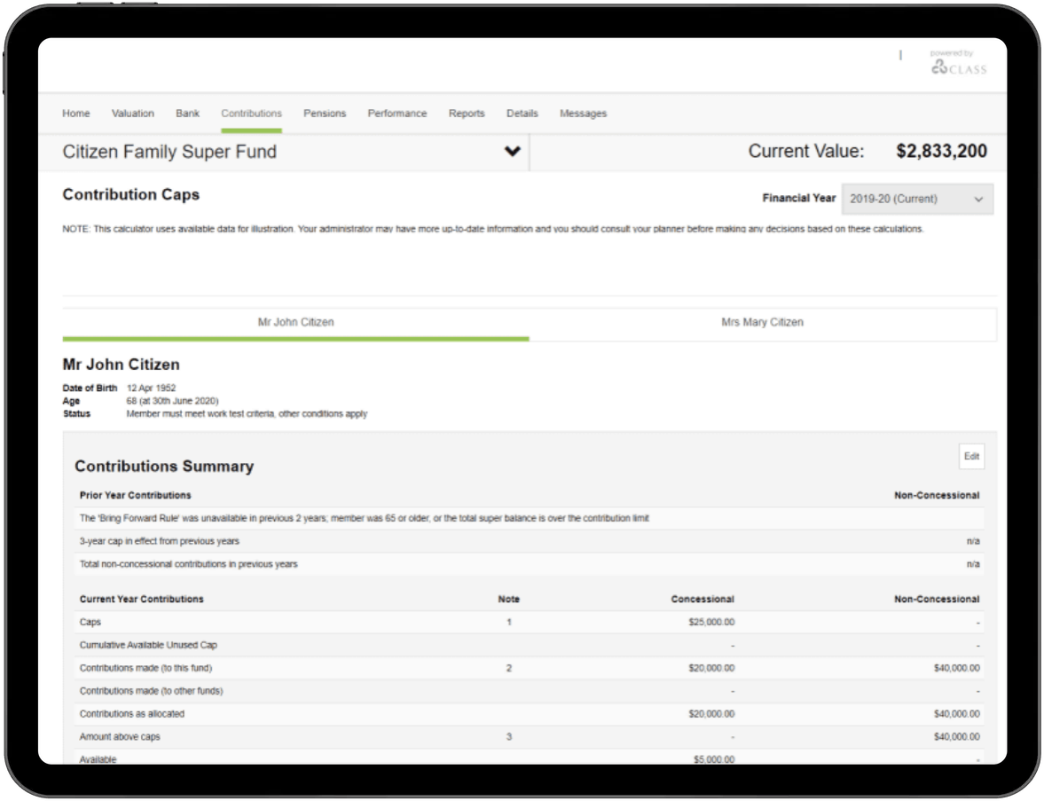 Contribution tracking online